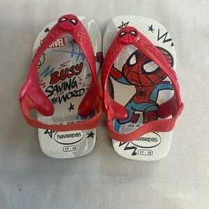 Havaianas NWOT Spiderman Flip Flops Stylish Sandals
